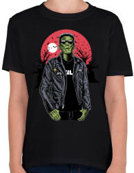 printfashion Metál Frank - Gyerek póló - Fekete (1119)