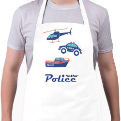 printfashion Retro rendőr - Kötény - Fehér (4914906)