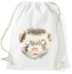 printfashion Görény fej - Sportzsák, Tornazsák - Fehér (14099655)