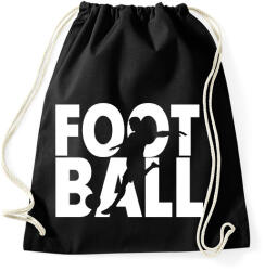 printfashion Football - Focilabda - Sportzsák, Tornazsák - Fekete (7158690)