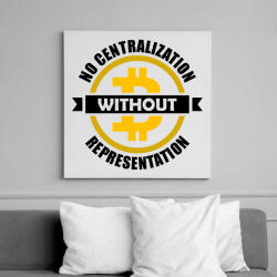printfashion No-centralization-without-representation - Vászonkép - Fehér (6639910)