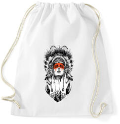 printfashion indián fej - Sportzsák, Tornazsák - Fehér (15826765)