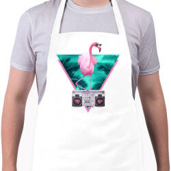 printfashion Miami flamingo - Kötény - Fehér (4900624)