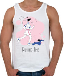 printfashion Running Time - Férfi atléta - Fehér (7165090)