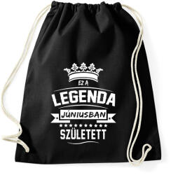 printfashion Ez a legenda júniusban született - Sportzsák, Tornazsák - Fekete (2460062)