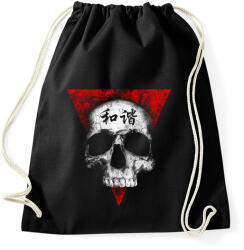 printfashion Békés koponya - Sportzsák, Tornazsák - Fekete (119976)