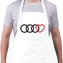 printfashion Audi szerelem - Kötény - Fehér (4904678)