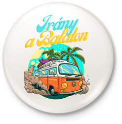 printfashion Irány a Balaton - Kitűző, hűtőmágnes - Fehér (13929369)
