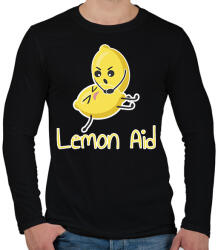 printfashion LemonAid - Férfi hosszú ujjú póló - Fekete (16152402)