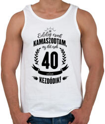 printfashion kamasz-40-black - Férfi atléta - Fehér (599349)