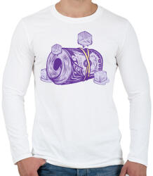 printfashion Money - Férfi hosszú ujjú póló - Fehér (5183609)