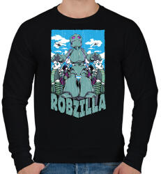 printfashion Robzilla - Férfi pulóver - Fekete (194133)