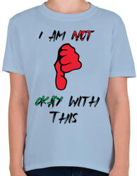 printfashion I am not! - Gyerek póló - Világoskék (2492890)
