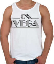 printfashion 0% vega - Húsimádó - Férfi atléta - Fehér (8199767)