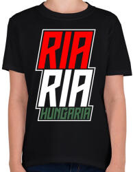 printfashion Ria-Ria-Hungária - Gyerek póló - Fekete (5359888)