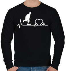 printfashion Rolleres lélek - Férfi pulóver - Fekete (13819618)
