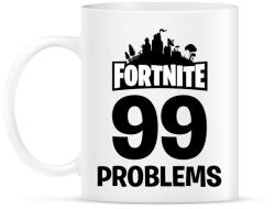printfashion 99 Probléma - Fortnite - Bögre - Fehér (1807345)