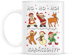 printfashion Karácsony - hohoho - télapó és barátai - Bögre - Fehér (5722512)