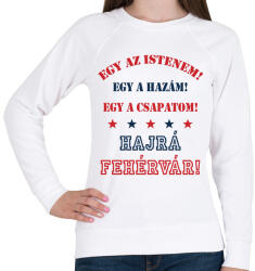 printfashion Fehérvár - Női pulóver - Fehér (2763006)