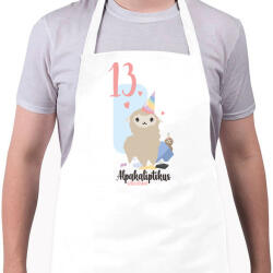 printfashion 13. Alpakaliptikus születésnap - Alpaca - Kötény - Fehér (5314992)