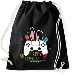 printfashion Húsvéti konzol - Sportzsák, Tornazsák - Fekete (13084645)