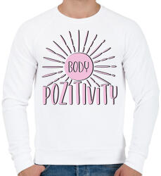 printfashion Body positivity - Férfi pulóver - Fehér (7290558)