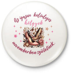 printfashion Szülinap november hölgyeknek - Kitűző, hűtőmágnes - Fehér (16852155)