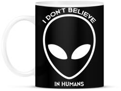 printfashion Nem hiszek az emberekben - Bögre - Fekete (1673554)