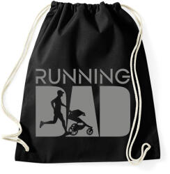 printfashion Running dad - Sportzsák, Tornazsák - Fekete (13698402)