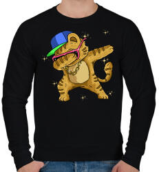 printfashion Cica - Férfi pulóver - Fekete (15568921)