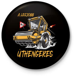 printfashion Úthenger - Kitűző, hűtőmágnes - Fekete (4751377)