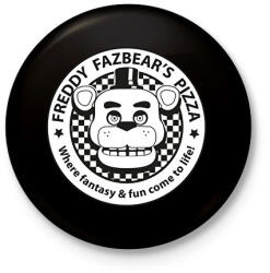 printfashion Freddy Fazbear's Pizza - Kitűző, hűtőmágnes - Fekete (13639098)