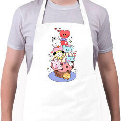 printfashion BT21 - Kötény - Fehér (14566231)