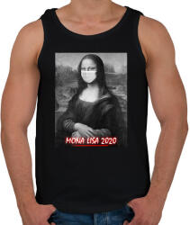 printfashion Mona Lisa 2020 - Férfi atléta - Fekete (2574141)