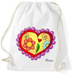 printfashion Sziv5 - Sportzsák, Tornazsák - Fehér (782467)
