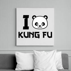 printfashion I love Kung Fu 2 - Vászonkép - Fehér (9449556)