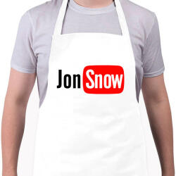 printfashion Jon Snow youtube - Kötény - Fehér (4906036)