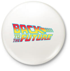 printfashion Back To The Future - Kitűző, hűtőmágnes - Fehér (3077717)