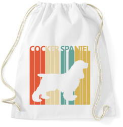 printfashion Cocker Spaniel - Sportzsák, Tornazsák - Fehér (1832692)