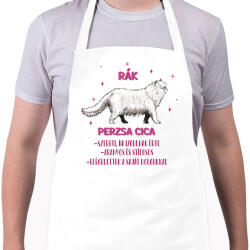 printfashion Rák - Perzsa cica - Kötény - Fehér (13337334)