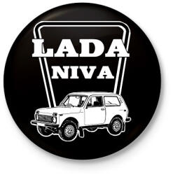 printfashion lada niva - Kitűző, hűtőmágnes - Fekete (11424676)
