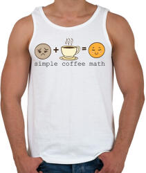 printfashion Kávé matek - Coffee math - Férfi atléta - Fehér (4369058)