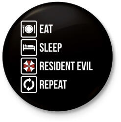 printfashion Resident Evil - Kitűző, hűtőmágnes - Fekete (3101097)