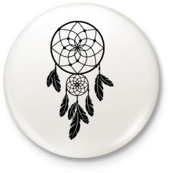 printfashion Dreamcatcher - Kitűző, hűtőmágnes - Fehér (9013535)