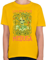 printfashion Medusa - Gyerek póló - Sárga (55854)