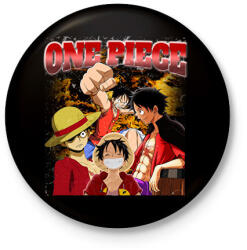 printfashion One Piece vintage - Kitűző, hűtőmágnes - Fekete (14223490)