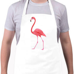 printfashion Flamingós póló - Kötény - Fehér (4903819)