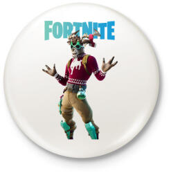 printfashion Dolph Fortnite - Kitűző, hűtőmágnes - Fehér (3088124)
