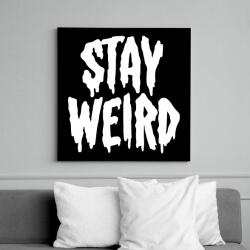 printfashion Stay Weird - Vászonkép - Fekete (6652845)