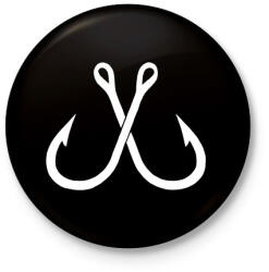 printfashion Horog - Kitűző, hűtőmágnes - Fekete (4578624)